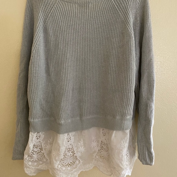 Cato oversized Sweater with Lace bottom Size 18 / 20W - Picture 8 of 9